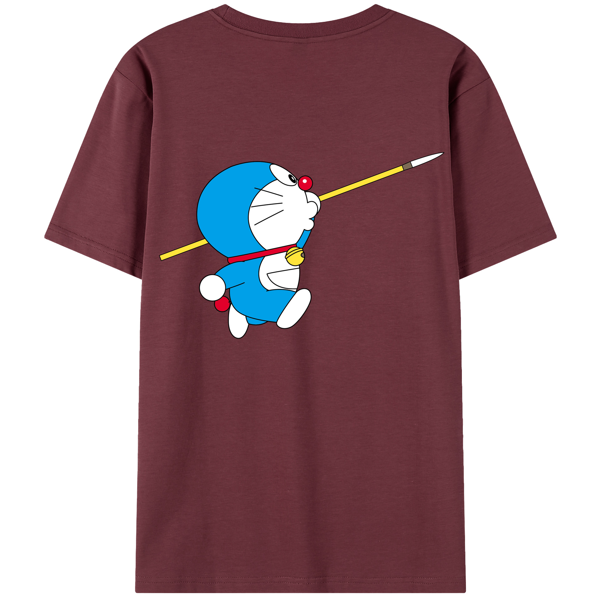 （画像用） ドラえもん Doraemon 綿100％半袖Tシャツ（背面プリント）